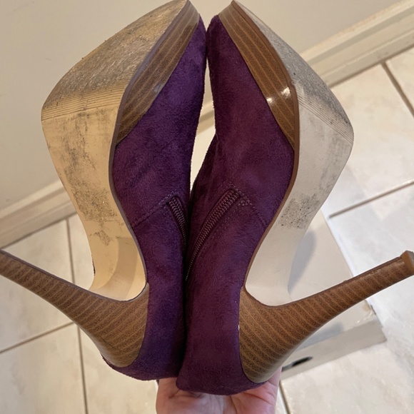 ALDO Suede Platform Heels Size 36.5 - Picture 4 of 4